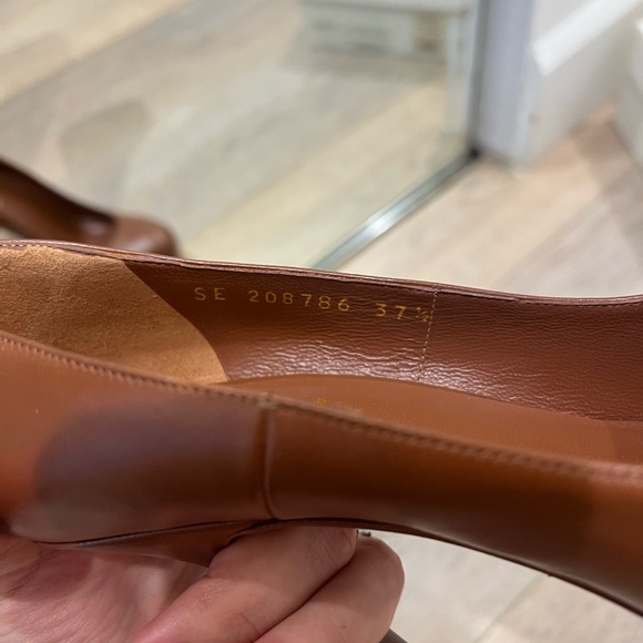 Yves Saint Laurent Brown Leather Tribtoo Platform Pumps Size 37.5 - Picture 3 of 12